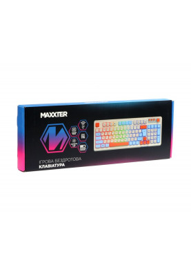 Клавiатура бездротова Maxxter KBGW-3C01-UA White