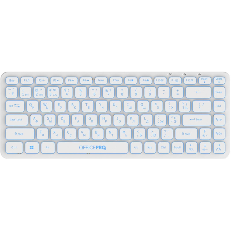 Клавіатура бездротова OfficePro SK790W Bluetooth White