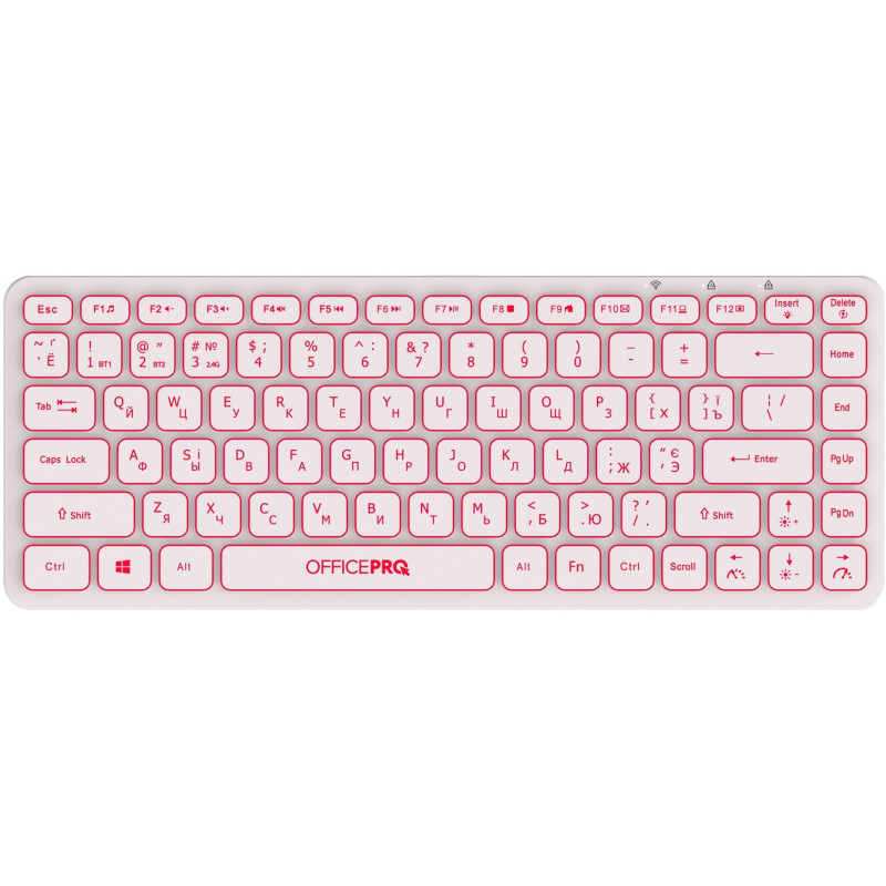 Клавіатура бездротова OfficePro SK790W Bluetooth White