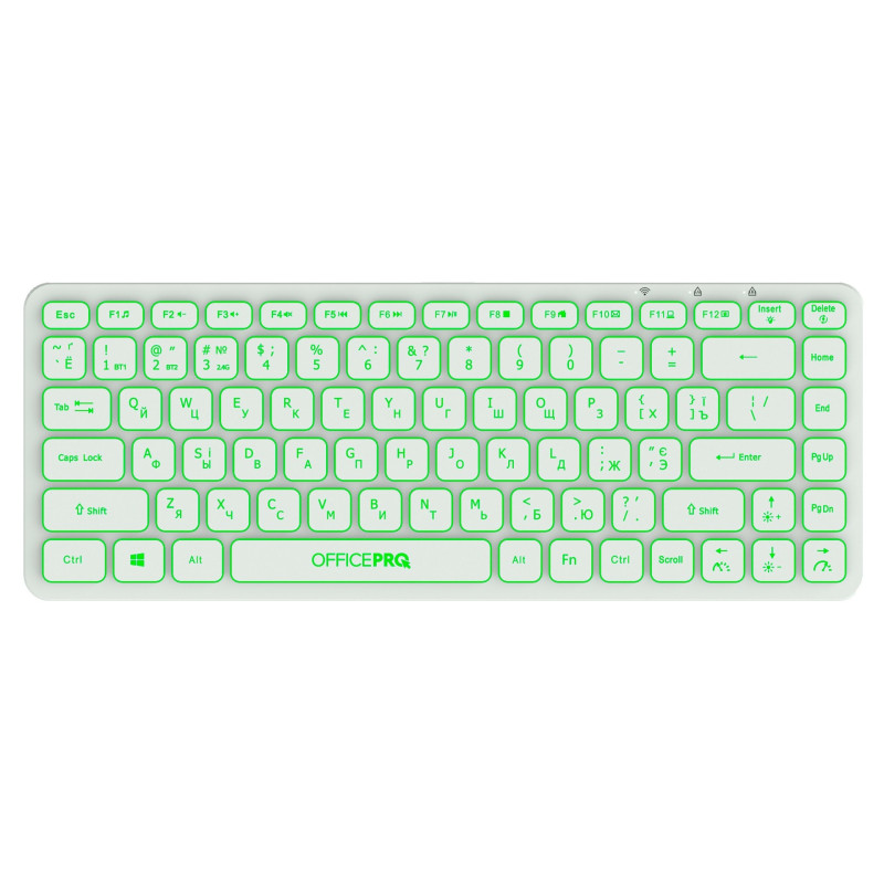 Клавіатура бездротова OfficePro SK790W Bluetooth White