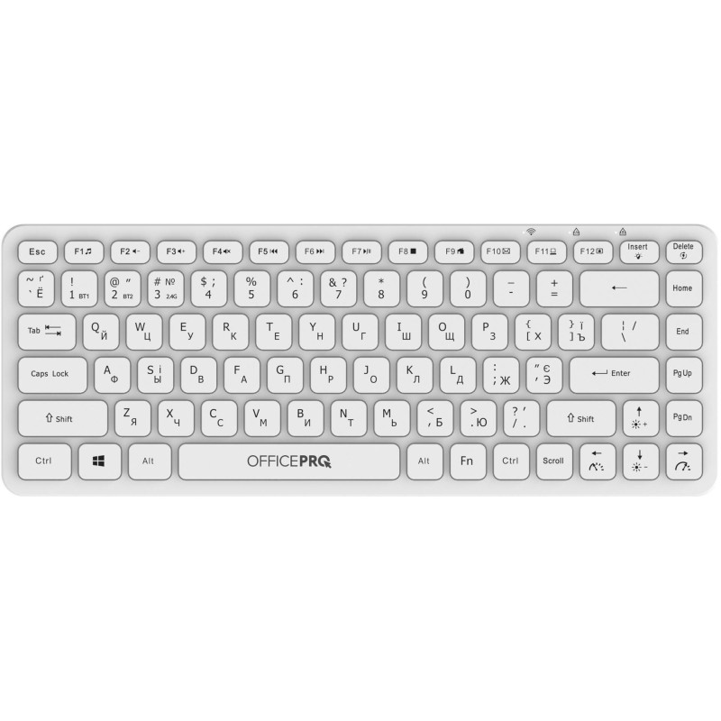 Клавіатура бездротова OfficePro SK790W Bluetooth White