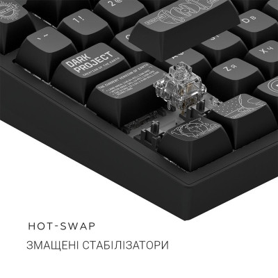 Клавіатура Dark Project ALU81 Terra Nova Black (DPKB_NOVA_81_ANSI_BLACK_UA) Клавіатура Dark Project ALU81 Terra Nova Black (DPKB_NOVA_81_ANSI_BLACK_UA)