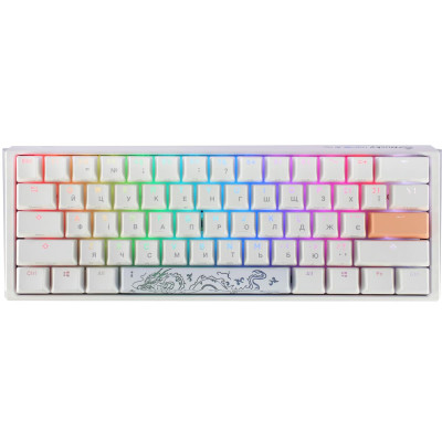 Клавіатура Ducky One 3 Mini Cherry MX Brown RGB UA USB White (DKON2161ST-BUAPXPWWWSC1)
