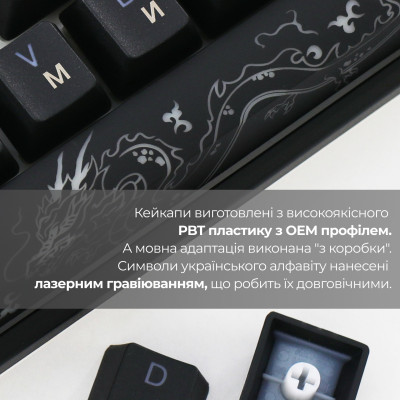 Клавіатура Ducky One 3 SF Cherry MX Brown RGB UA USB Black (DKON2167ST-BUAPXCLAWSC1)