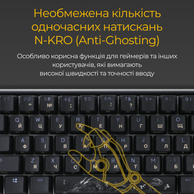 Клавіатура Ducky One 3 SF Cherry MX Brown RGB UA USB Black (DKON2167ST-BUAPXCLAWSC1)