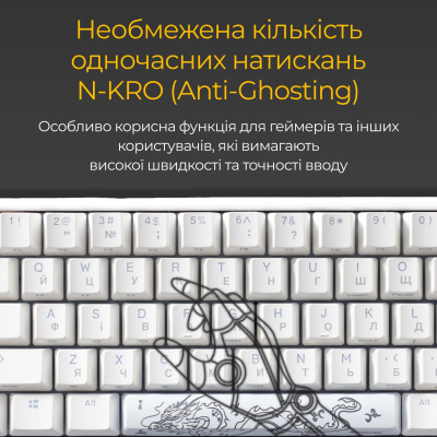 Клавіатура Ducky One 3 SF Cherry MX Red RGB UA USB White (DKON2167ST-RUAPXPWWWSC1)