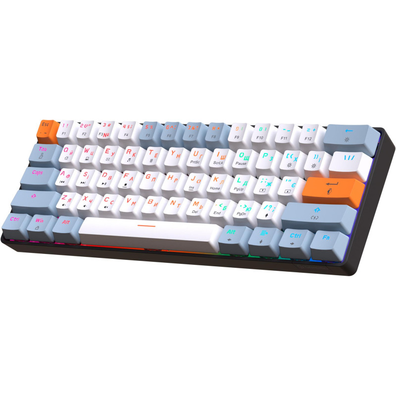 Клавіатура GamePro MK130R Red Swich Hot-Swap RGB Black