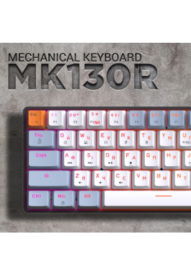 Клавіатура GamePro MK130R Red Swich Hot-Swap RGB Black