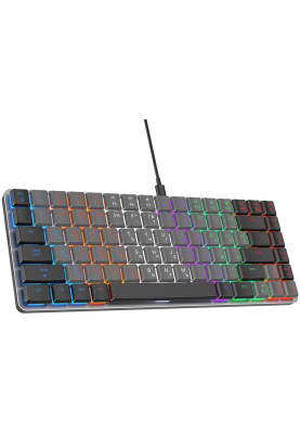 Клавіатура GamePro MK140R Red Swich Low Profile Dark Gray