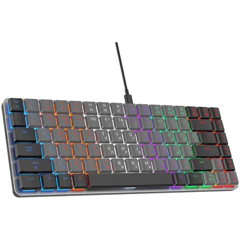 Клавіатура GamePro MK140R Red Swich Low Profile Dark Gray