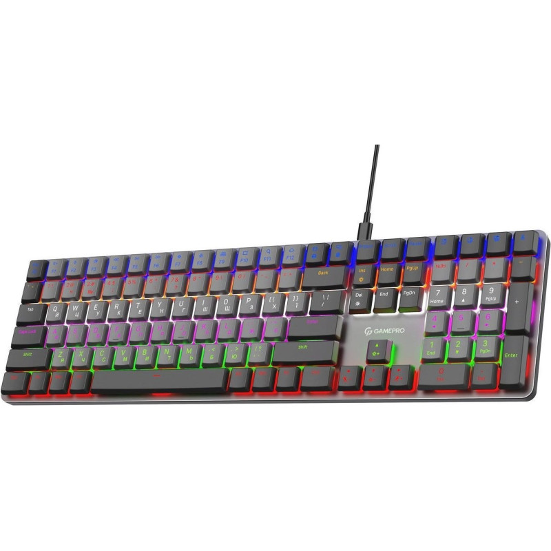 Клавіатура GamePro MK145R Red Swich Low Profile Dark Gray