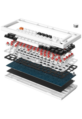 Клавіатура GamePro MK160W Red з Hot-Swap RGB White
