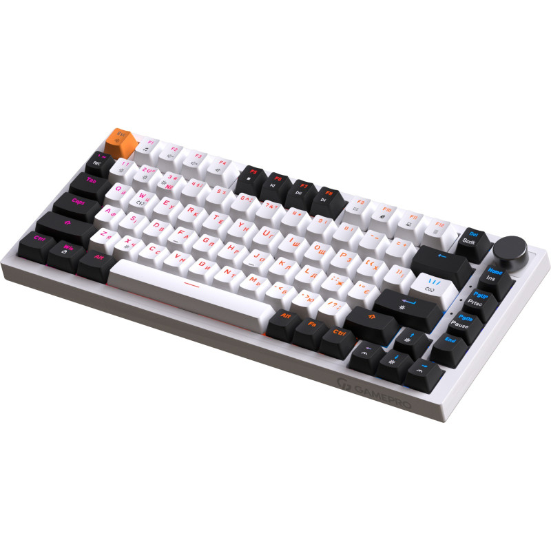 Клавіатура GamePro MK160W Red з Hot-Swap RGB White