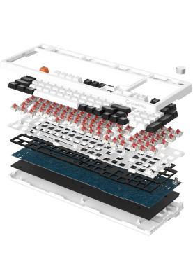 Клавіатура GamePro MK170B Red з Hot-Swap RGB Black