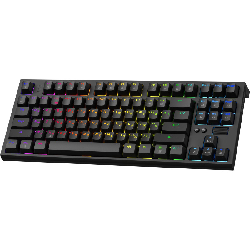 Клавіатура GamePro MK180B Red з Hot-Swap RGB Black
