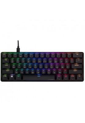 Клавіатура HyperX Alloy Origins 60 Red RGB UA Black (4P5N4AA)