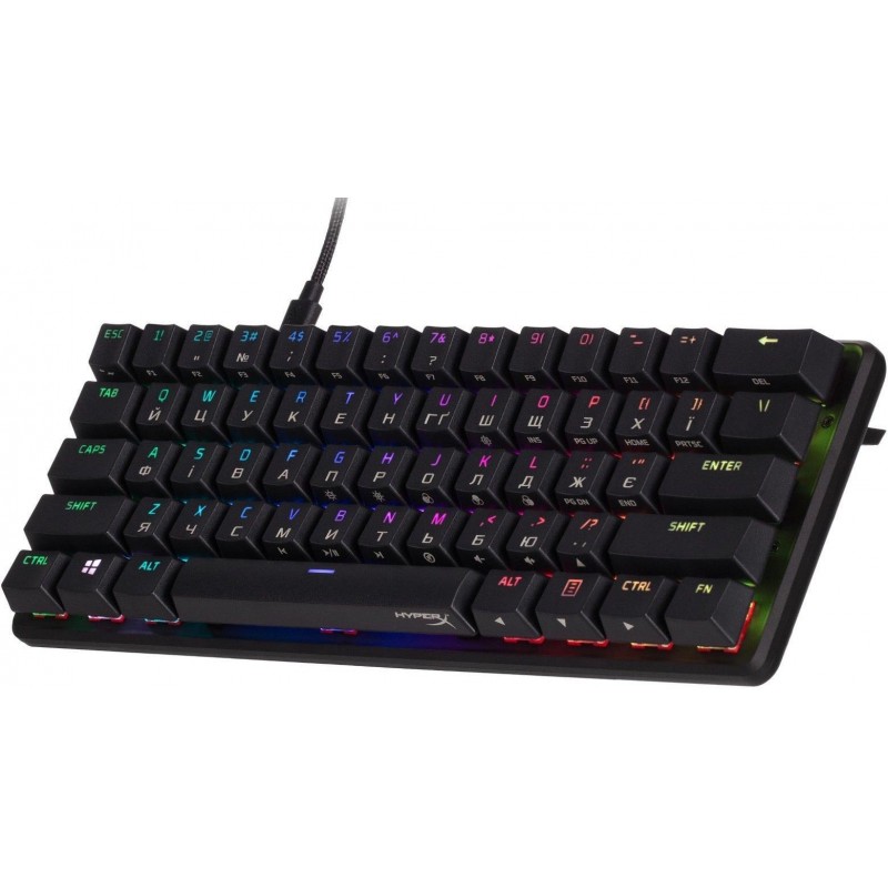 Клавіатура HyperX Alloy Origins 60 Red RGB UA Black (4P5N4AA)