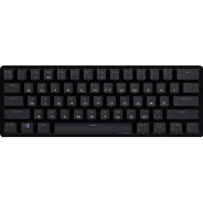 Клавіатура HyperX Alloy Origins 60 Red RGB UA Black (4P5N4AA)