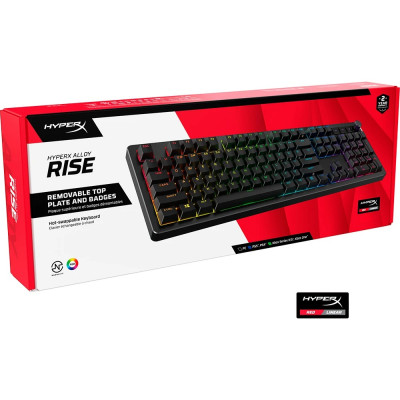 Клавіатура HyperX Alloy Rise PBT HX Red Black (7G7A3AA) Клавіатура HyperX Alloy Rise PBT HX Red Black (7G7A3AA)