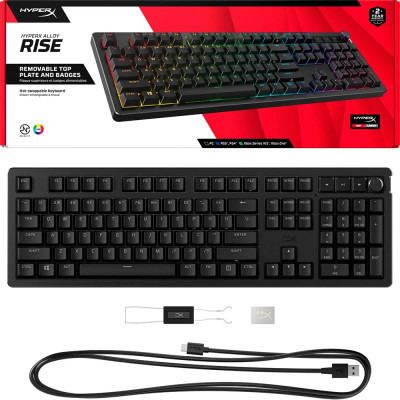 Клавіатура HyperX Alloy Rise PBT HX Red Black (7G7A3AA) Клавіатура HyperX Alloy Rise PBT HX Red Black (7G7A3AA)