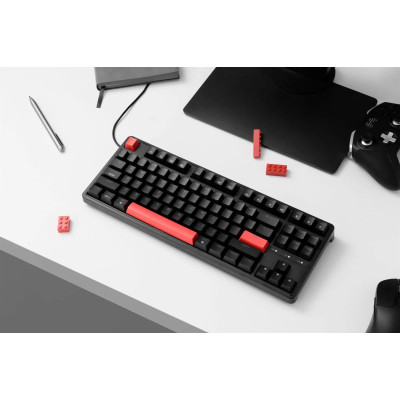 Клавіатура Keychron C3 Pro 87 Key K pro Red Switch Hot Swap RGB Black (C3PH1_KEYCHRON)
