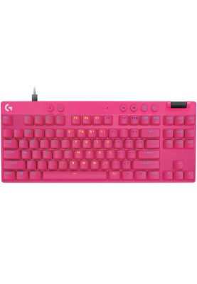 Клавiатура Logitech G PRO X TKL Rapid Magenta (920-013253)