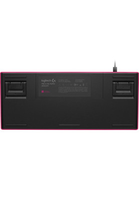 Клавiатура Logitech G PRO X TKL Rapid Magenta (920-013253)