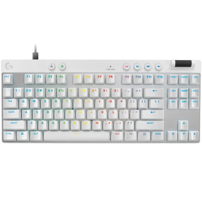 Клавiатура Logitech G PRO X TKL Rapid White (920-013242)