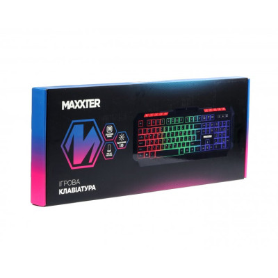 Клавiатура Maxxter KBG-UML-02B-UA Black Клавiатура Maxxter KBG-UML-02B-UA Black