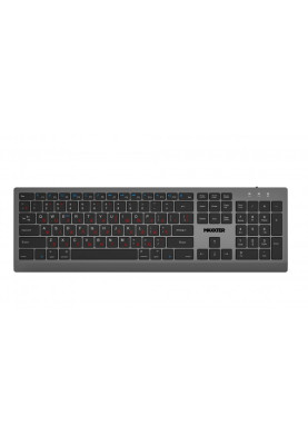 Клавiатура Maxxter KBW-01G-UA Gray-Black