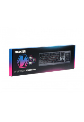 Клавiатура Maxxter KBW-01G-UA Gray-Black
