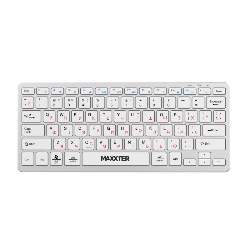 Клавiатура Maxxter KBW-C01S-UA Silver