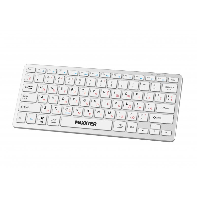 Клавiатура Maxxter KBW-C01S-UA Silver