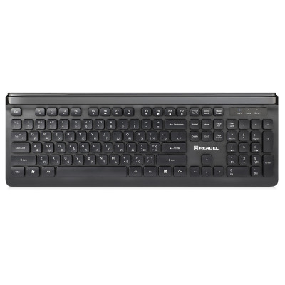 Клавіатура REAL-EL Comfort 7085 Ukr Black