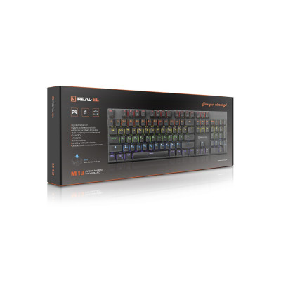 Клавіатура REAL-EL M 13 Grey USB Клавіатура REAL-EL M 13 Grey USB