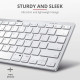 Клавіатура бездротова Trust Bluetooth Basics White (25486)