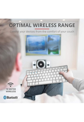 Клавіатура бездротова Trust Bluetooth Basics White (25486)