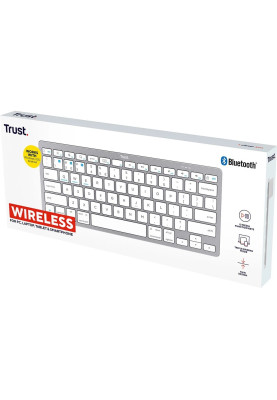 Клавіатура бездротова Trust Bluetooth Basics White (25486)