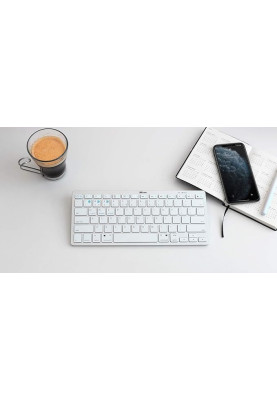 Клавіатура бездротова Trust Bluetooth Basics White (25486)