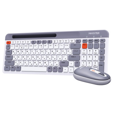 Комплект (клавіатура, миша) бездротовий Maxxter KMS-WCM-03G-UA