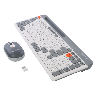 Комплект (клавіатура, миша) бездротовий Maxxter KMS-WCM-03G-UA