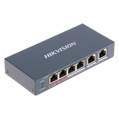 Комутатор Hikvision DS-3E0106HP-E Комутатор Hikvision DS-3E0106HP-E