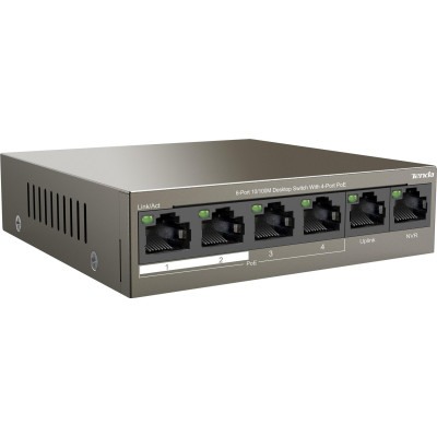 Комутатор Tenda TEF1106P-4-63W