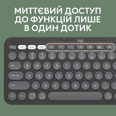 Комплект (клавіатура, миша) бездротовий Logitech Pebble 2 Combo Graphite (920-012239) Комплект (клавіатура, миша) бездротовий Logitech Pebble 2 Combo Graphite (920-012239)