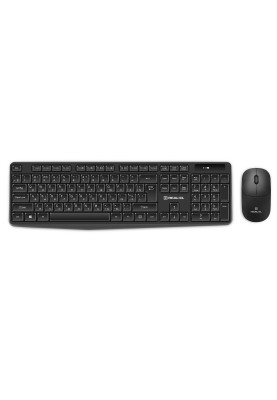 Комплект (клавіатура, миша) бездротовий REAL-EL Kit 551W Black