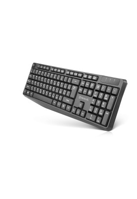 Комплект (клавіатура, миша) бездротовий REAL-EL Kit 551W Black