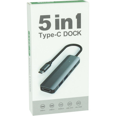 Концентратор USB Type-C Blueendless Grey (CA913435)