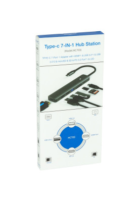 Концентратор USB Type-C Blueendless Space Grey (CA913848)