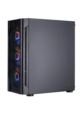 Корпус 1stPlayer D4-BK-4F1 Black без БЖ