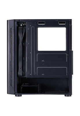 Корпус 1stPlayer D4-BK-4F1 Black без БЖ